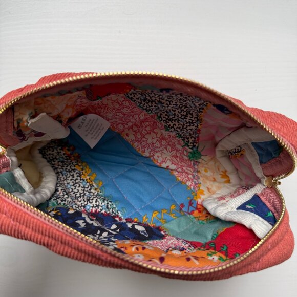 Sezane Pink Corduroy Pouch - Picture 3 of 5